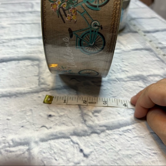 Spring time Premium ribbon, “welcome”, front door wreath - Picture 4 of 7